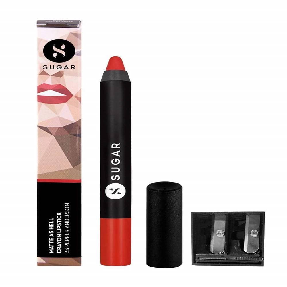 Sugar Matte As Hell Crayon Lipstick - Pepper Anderson (Orangey red) - DrMediCart