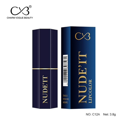 CVB C12 Nude’It Lip Colour for Smudge Proof Matte Finish 204 Rusty