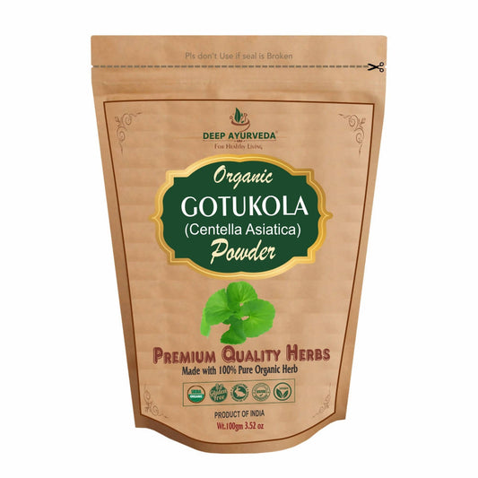 Buy Deep Ayurveda Organic Gotukola Powder from DrMediCart, Ship from India to USA