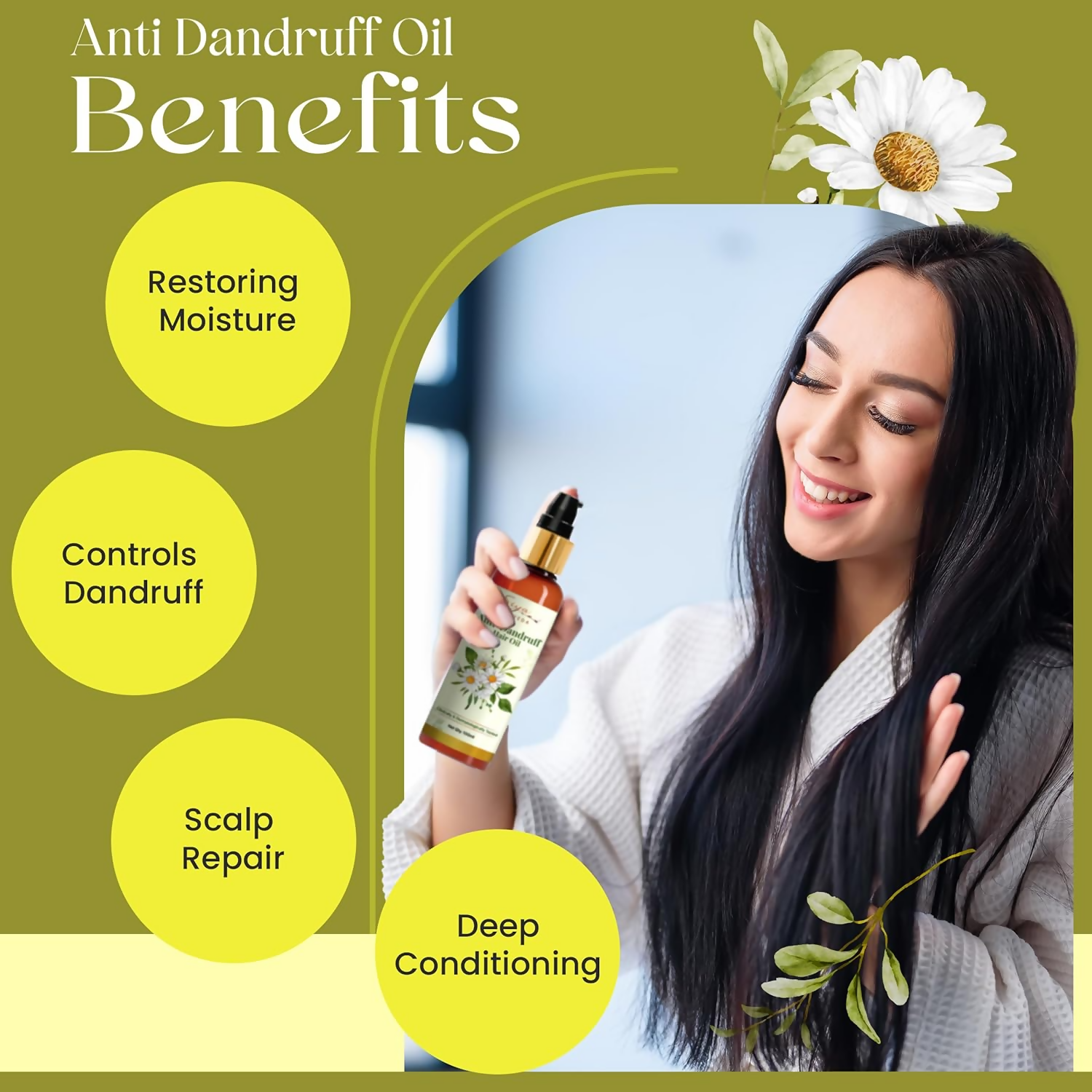 Siya Ayurveda Anti-Dandruff Oil - Ayurvedic Dandruff Treatment