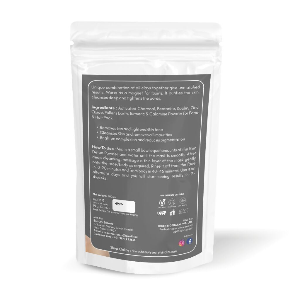 beauty secrets skin detox detan face mask buy in usa