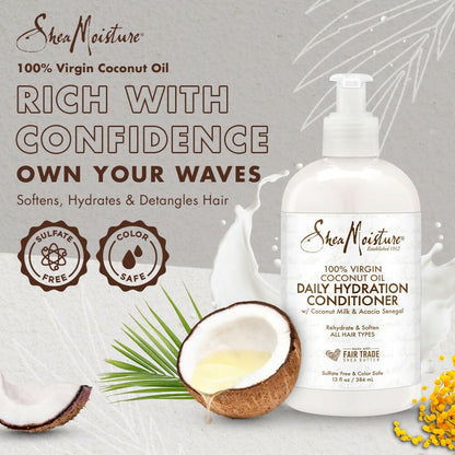 Shea Moisture Genuine  Virgin Coconut Oil Daily Hydration Conditioner
