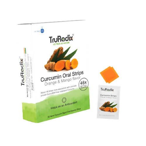 Truradix Curcumin Oral Strips (Orange Mango Flavor)