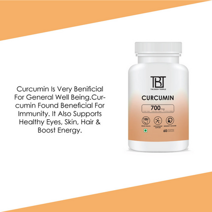 The Body Temple Curcumin 700mg For Brain Health and Immunity Capsules