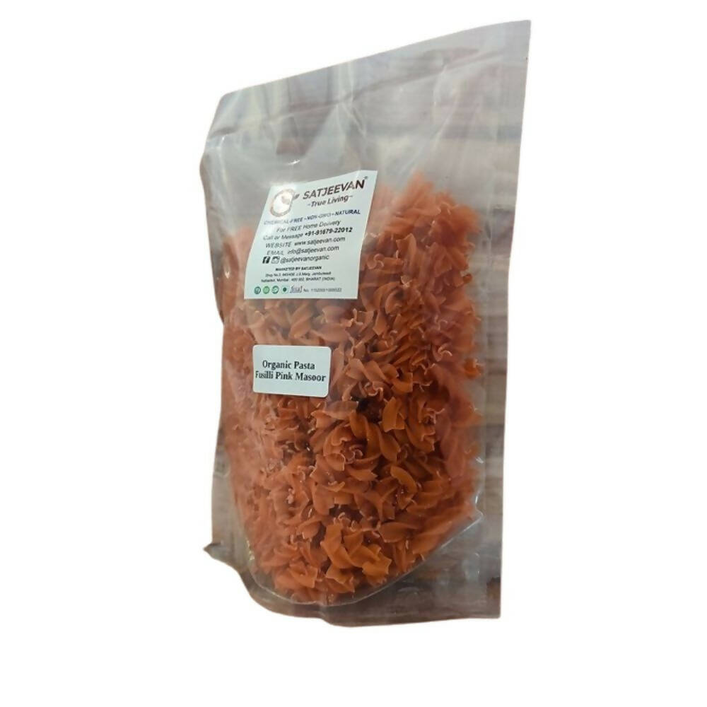 Satjeevan Organic Pasta Fusilli Pink Masoor