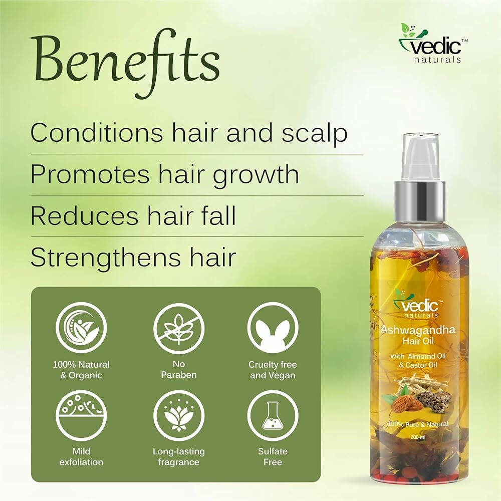 Vedic Naturals Ashwagandha Hair Oil