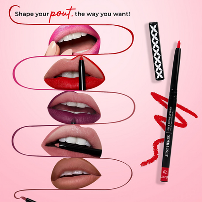 Just Herbs Fill & Define Lip Liner - Fiery Pink