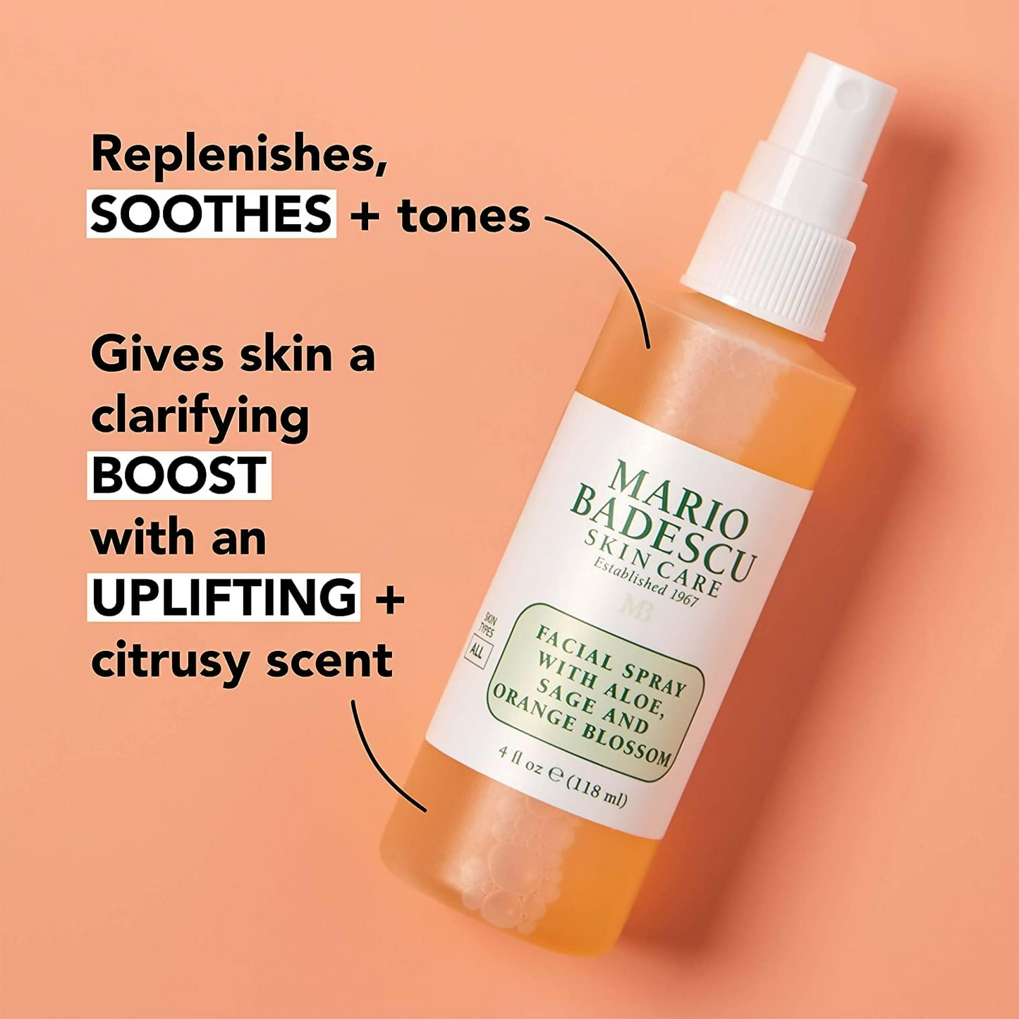 Mario Badescu Facial Spray With Aloe Sage & Orange