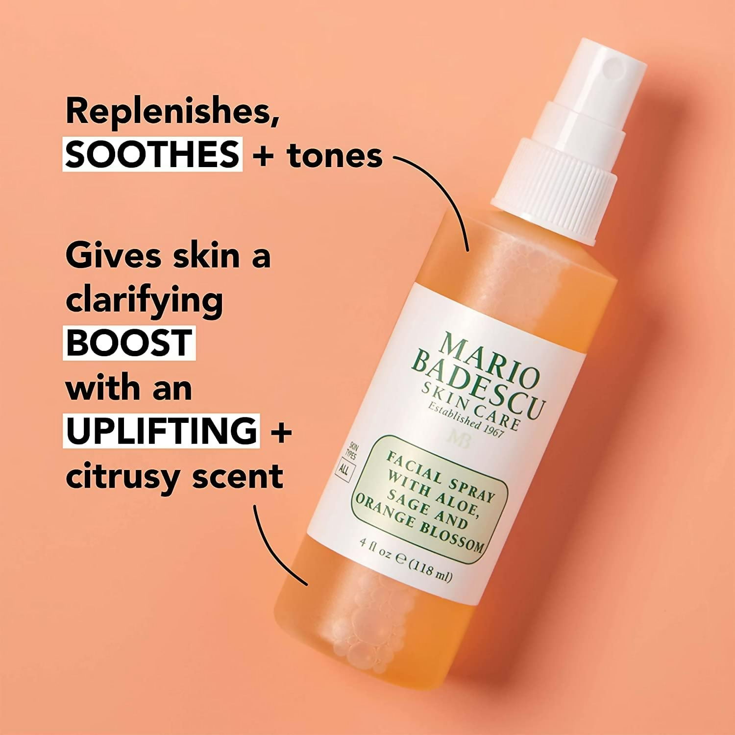 Mario Badescu Facial Spray With Aloe Sage & Orange