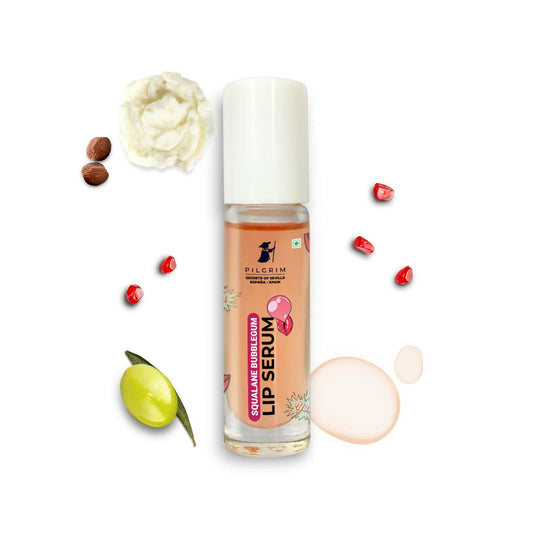 Buy Pilgrim Spanish Lip Serum (Bubblegum) with Roll-on For Visibly Plump Lips, Hydrating Lip Serum For Dark Lips from DrMediCart, Ship from India to USA