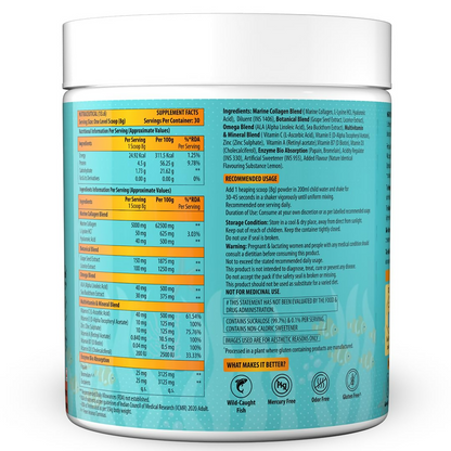Naturyz Marine Collagen Skin X5 Power For Women & Men (Lemon Flavour)