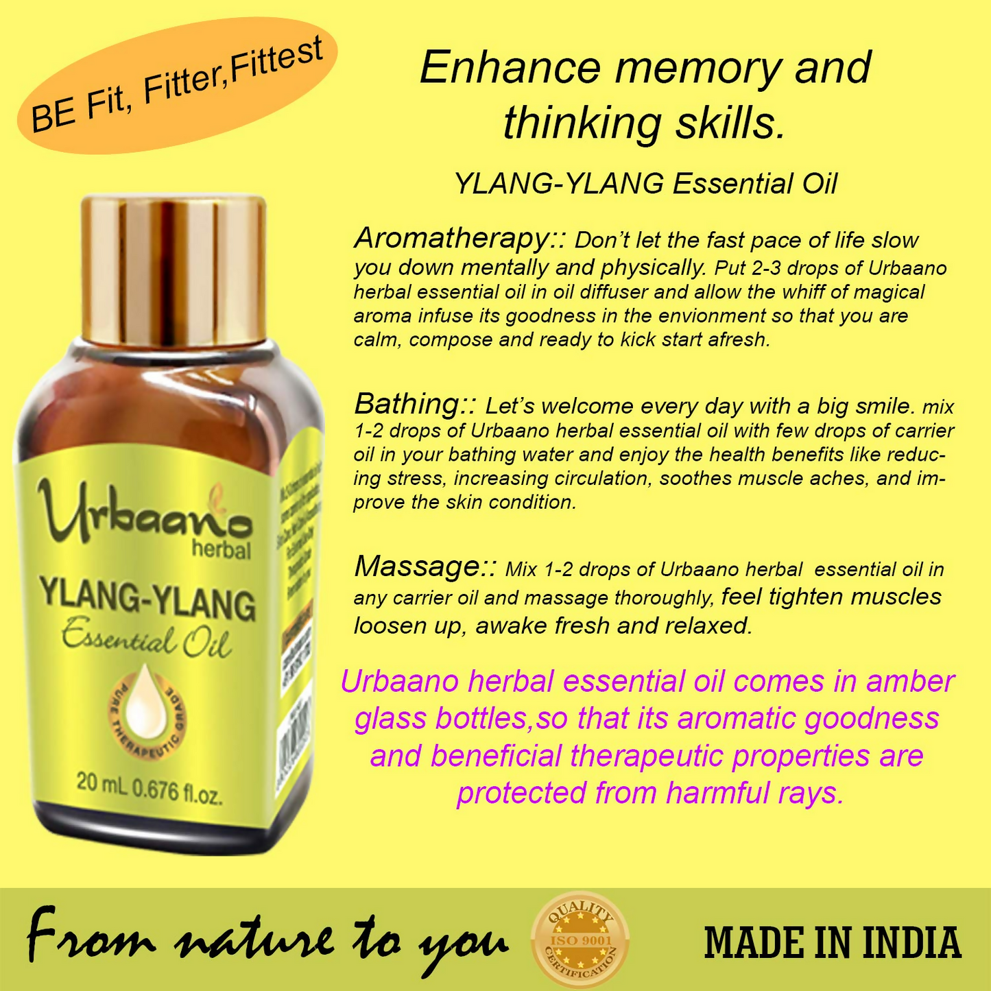 Urbaano Herbal Ylang Ylang Essential Oil