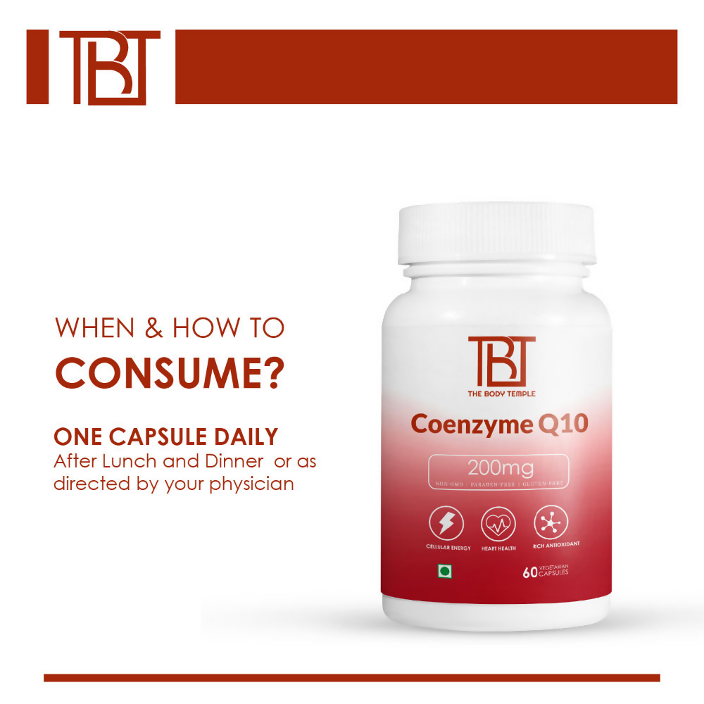 The Body Temple Coenzyme Q10 200 mg For Heart Health Capsules