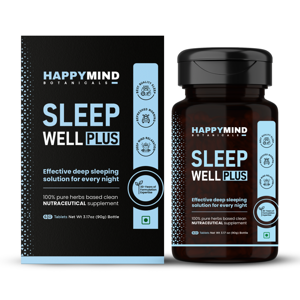 HappyMind Botanicals Sleep Well Plus Veg Tablets