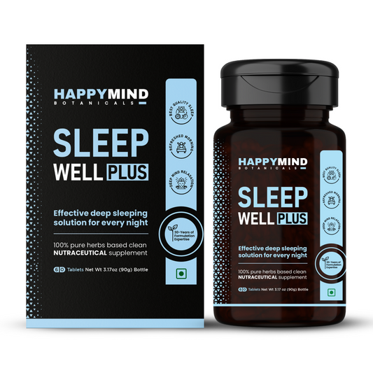 HappyMind Botanicals Sleep Well Plus Veg Tablets