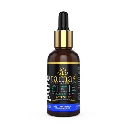 Buy Tamas Pure Ayurveda 100% Organic Lavender Essential Oil India - USDA Certified Organic from DrMediCart, Ship from India to USA