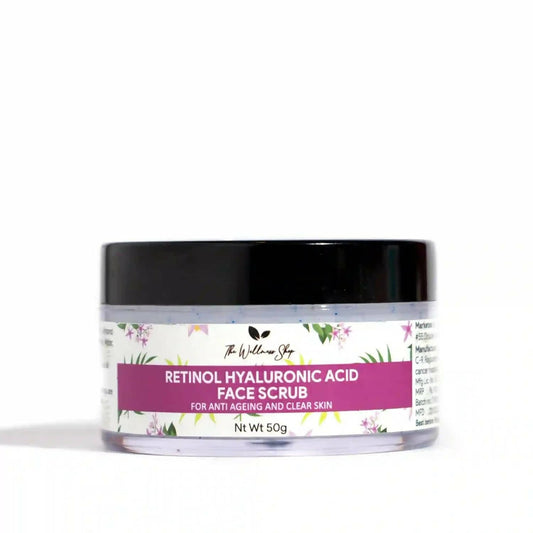 Buy The Wellness Shop Retinol And Hyaluronic Acid Face Scrub from DrMediCart, Ship from India to USA