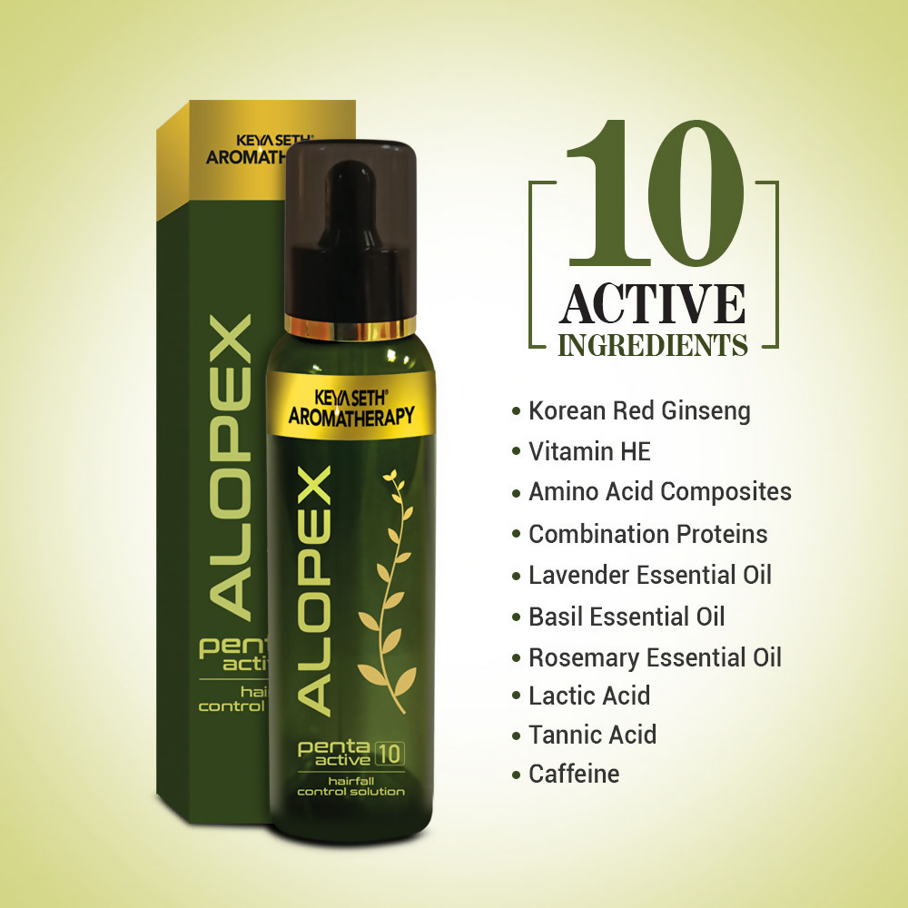 Keya Seth Aromatherapy Alopex Penta Active 10 For Hairfall Control Solution