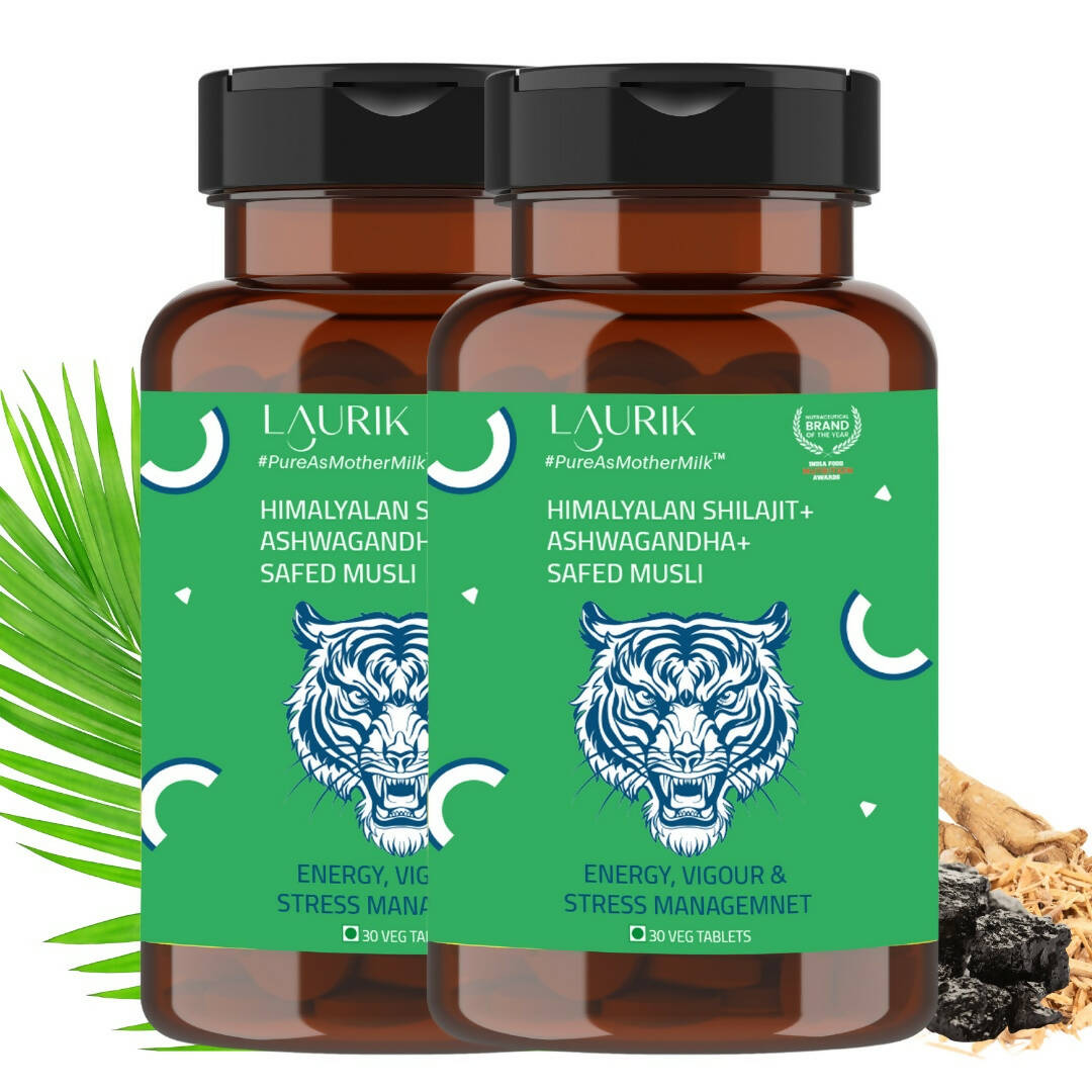 Laurik Testosterone Himalayan Sj, Ashwagandha, Safed Musli, Maca Root, And Korean Red Ginseng Tablets