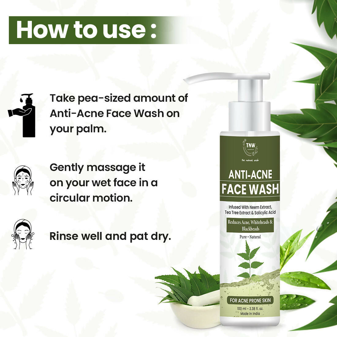 The Natural Wash Anti Acne Face Wash