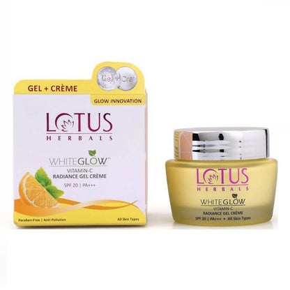 Buy Lotus Herbals Whiteglow Vitamin-C Radiance Gel Cr??me SPF-20 PA+++ from DrMediCart, Ship from India to USA