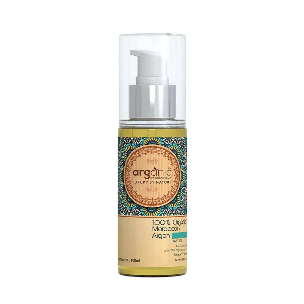 Buy Aaryanveda Arganic Organic Moroccan Argan Hair Oil from DrMediCart, Ship from India to USA
