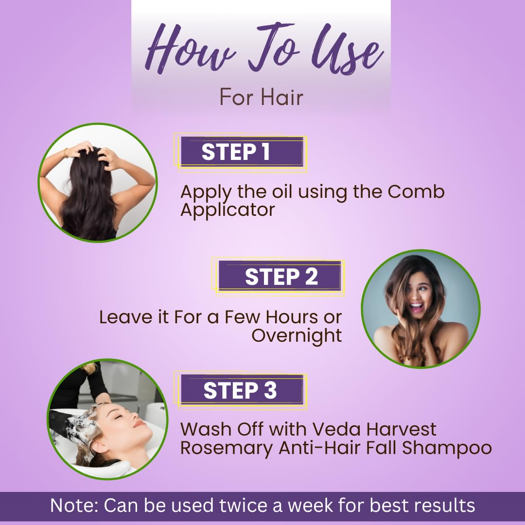 Veda Harvest Rosemary Essential Oil Hair Strengthen & Scalp Nourishment