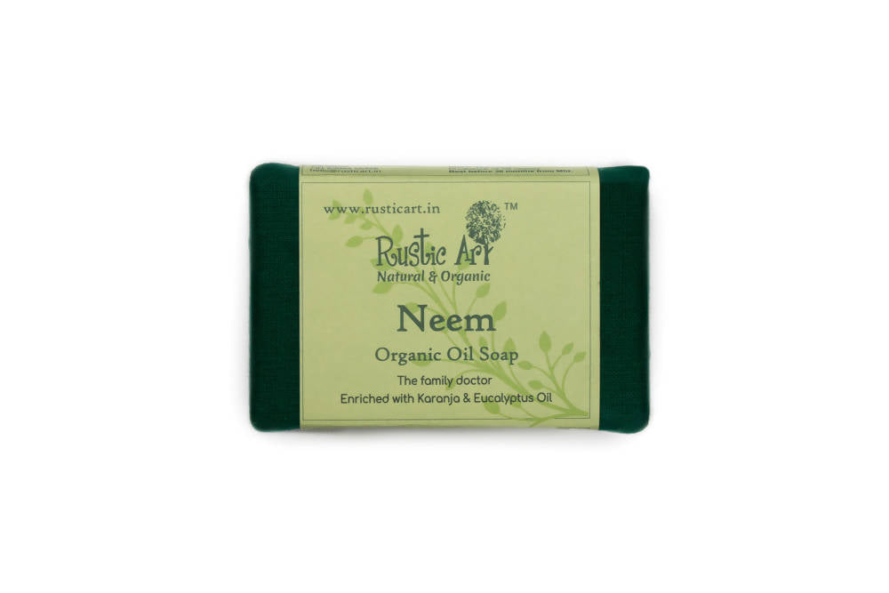 Buy Rustic Art Neem Organic Oil Soap from DrMediCart, Ship from India to USA