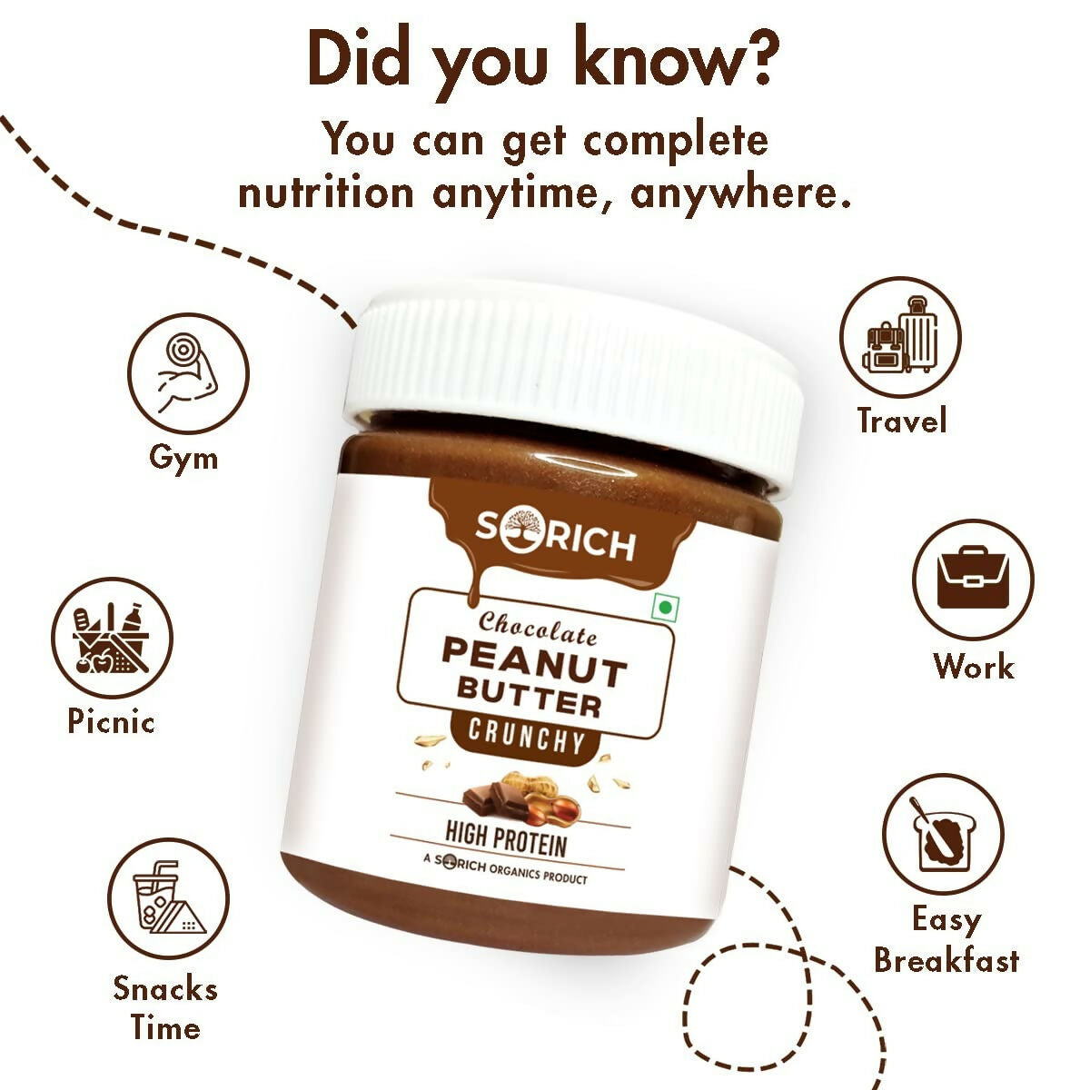 Sorich Organics Peanut Butter Chocolate Flavour Crunchy