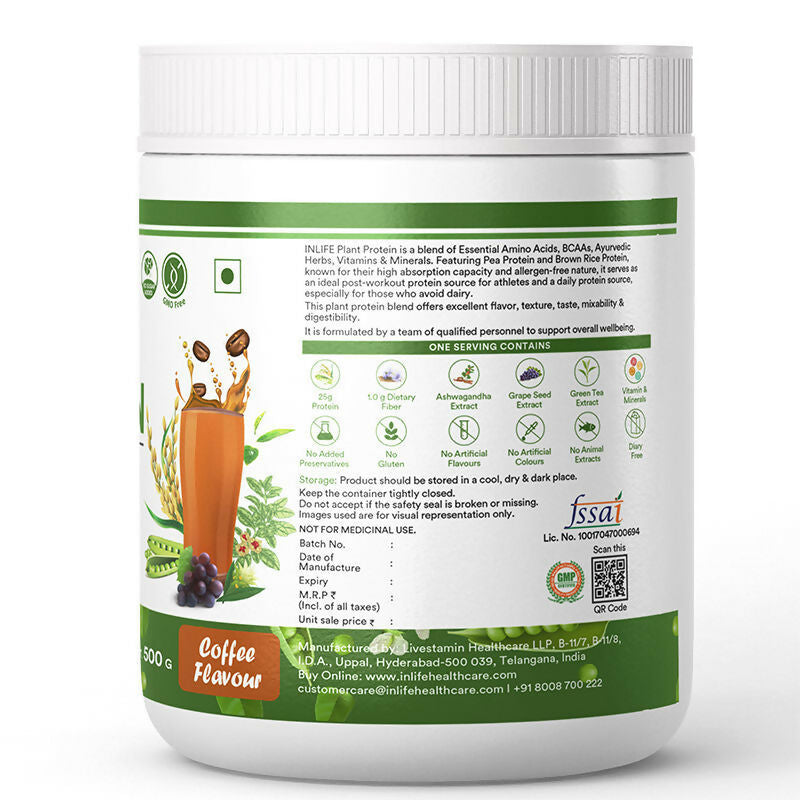 Inlife Plant Protein Powder Coffee