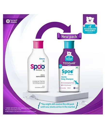 Tedibar Spoo Baby Shampoo, No-Tear Formula, Gentle On Scalp
