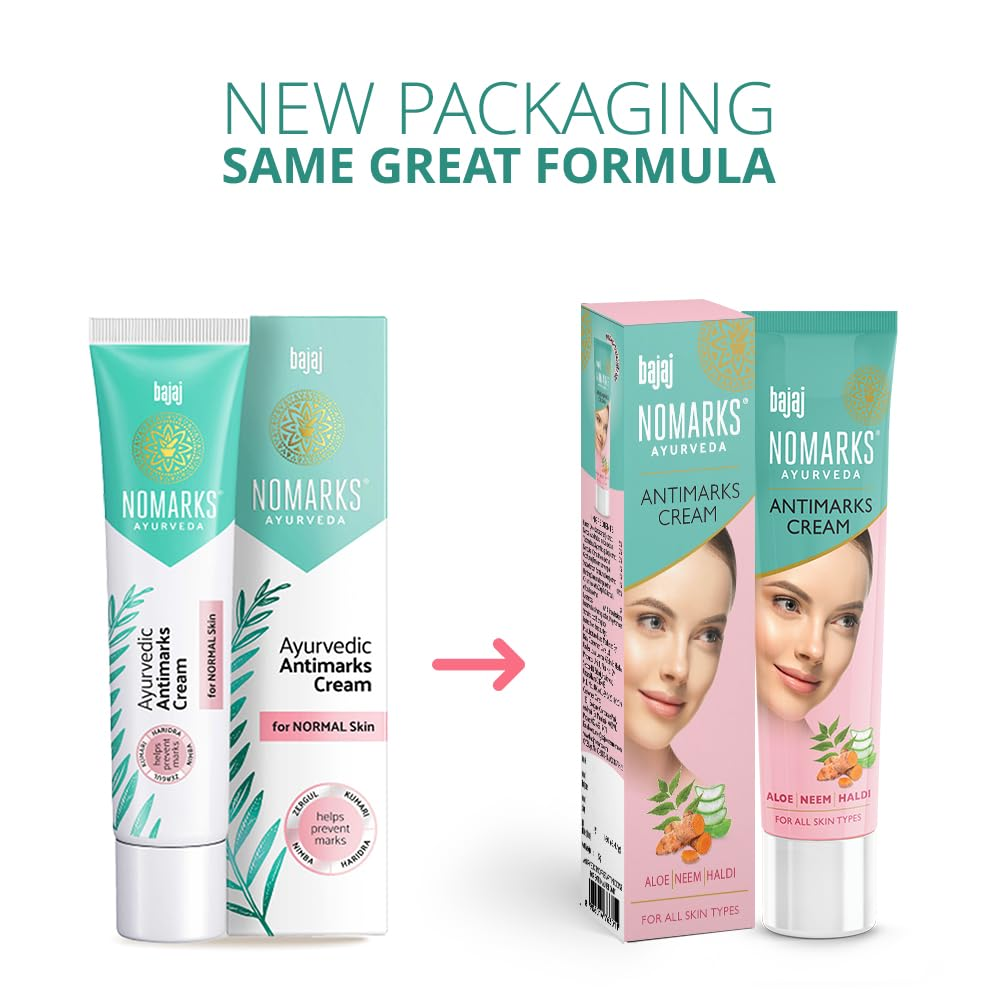 Bajaj Nomarks Ayurvedic Antimarks Cream For Normal Skin - DrMediCart 