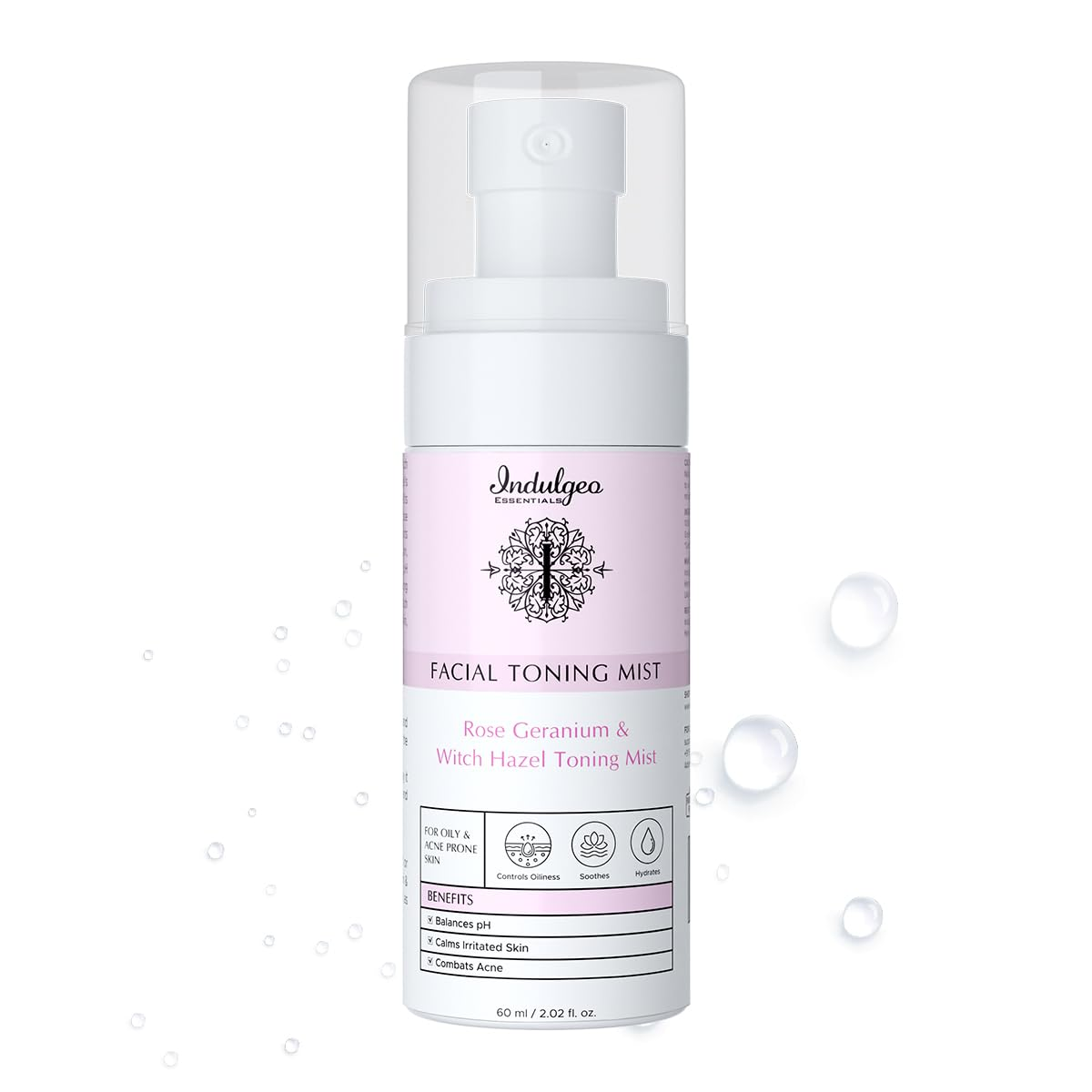 Indulgeo Essentials Rose Geranium Witch Hazel Toning Mist