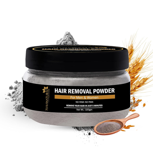 7 Days Pure Hair Removal Powder Three in one Use For Powder D-Tan Skin, Removing Hair Cream