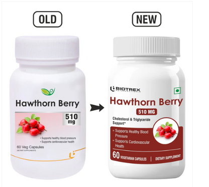 Biotrex Hawthorn Berry 510Mg Veg Capsules