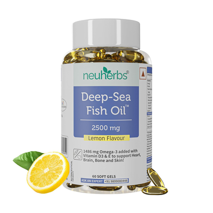 Neuherbs Deep-Sea Omega 3 Fish Oil Softgels