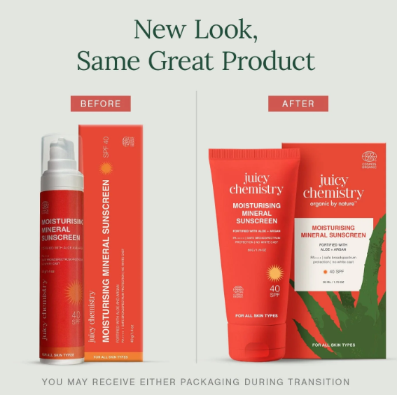 Juicy Chemistry Moisturising Mineral Sunscreen SPF 40
