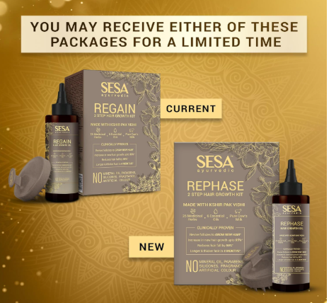 Sesa Ayurvedic Regain 2 Step Hair Growth Kit