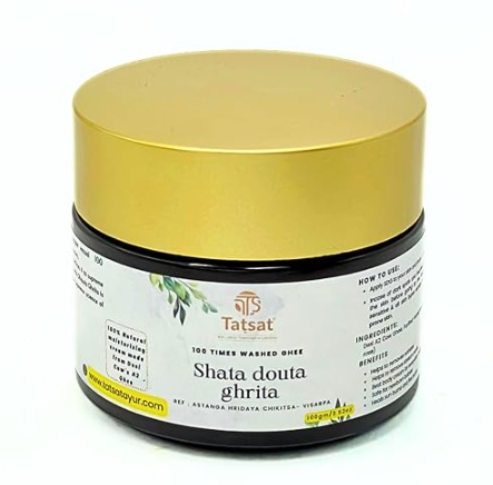 Buy Tatsat Shata Dhauta Ghrita -100 Times Washed Desi Cow A2 Ghee from DrMediCart, Ship from India to USA
