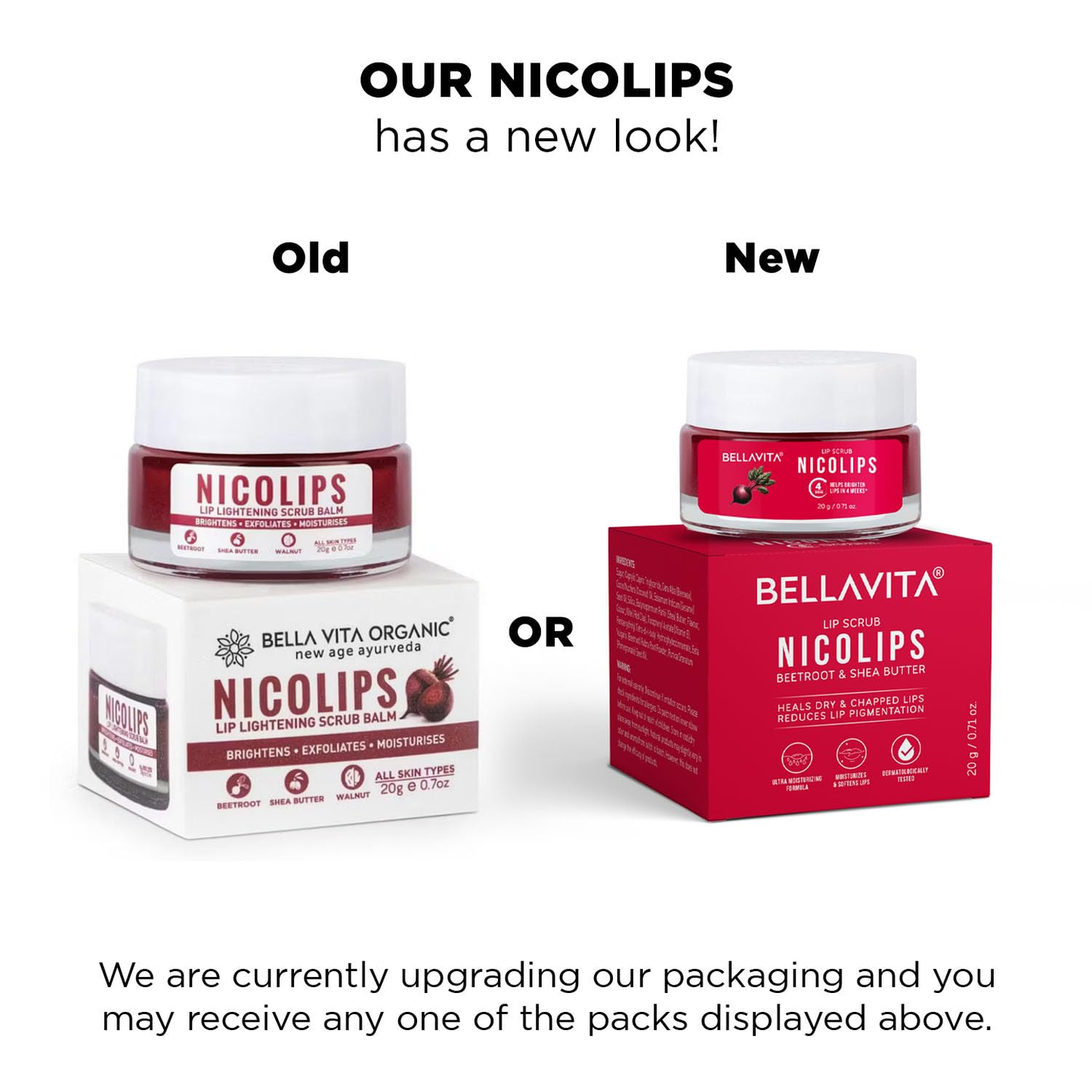 Bella Vita Organic NicoLips Lip Lightening Scrub Balm