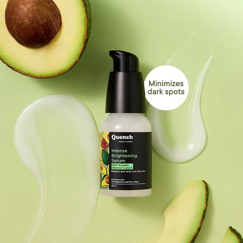 Quench Botanics Bravocado Intense Brightening Korean Serum for Pigmentation and Dark Spots, For All Skin Types - Korean Skincare