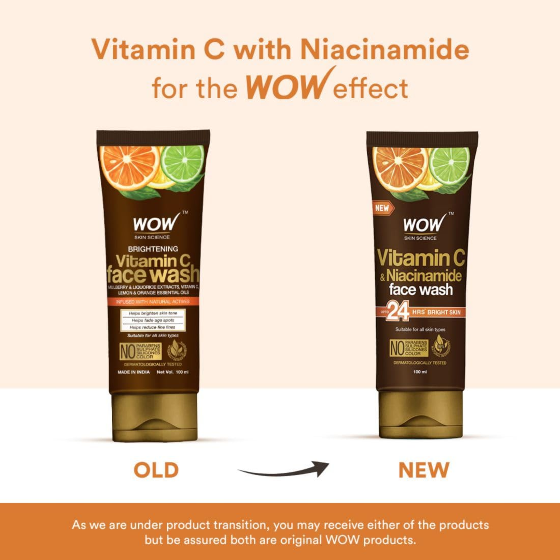 Wow Skin Science Brightening Vitamin C Face Wash