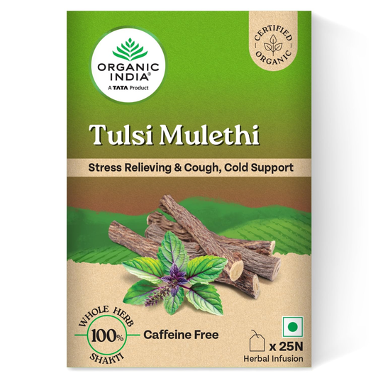 Organic India Tulsi Mulethi 25 Tea Bags