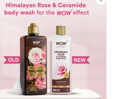 Wow Skin Science Moroccan Rose Otto Foaming Body Wash
