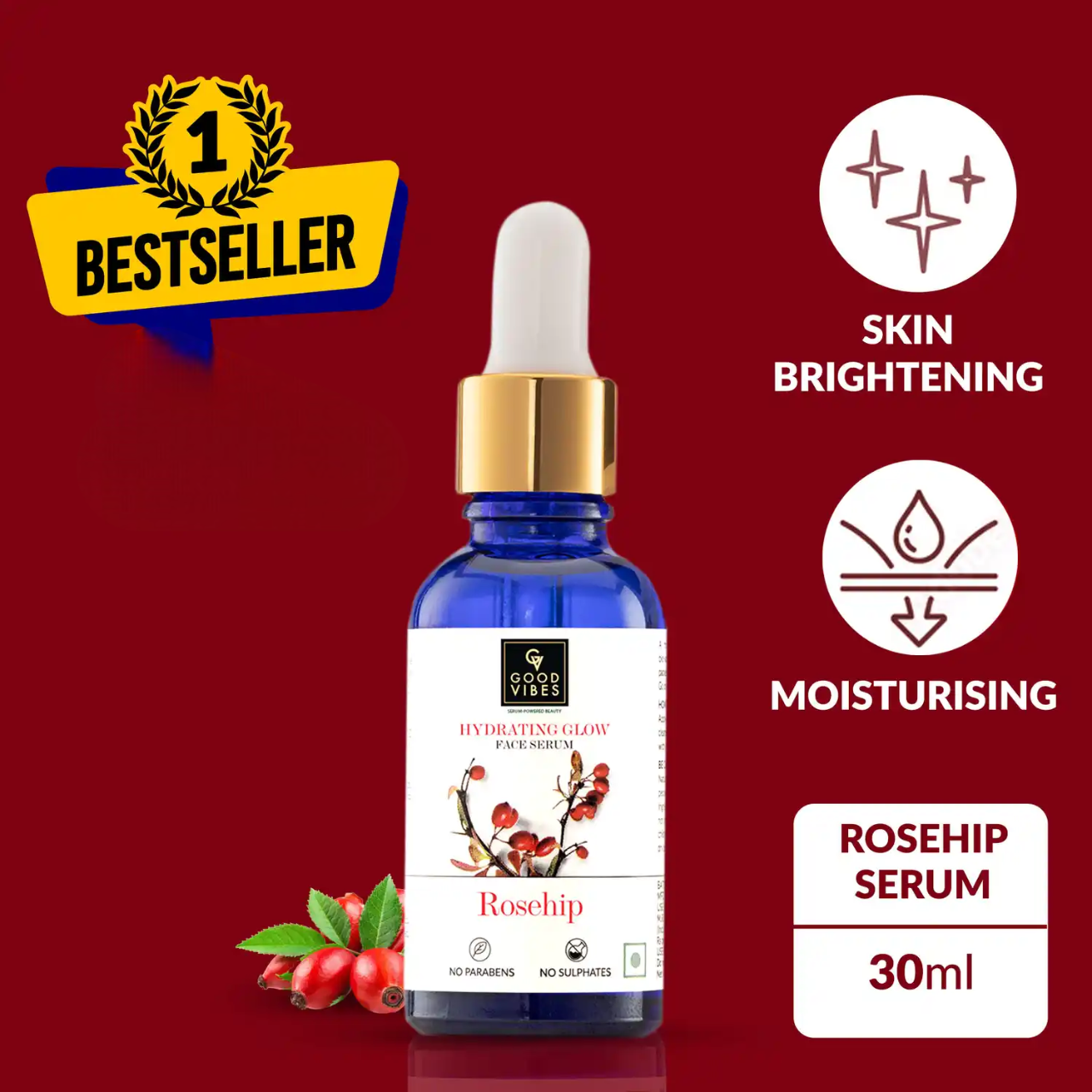 Good Vibes Rosehip Radiant Glow Face Serum