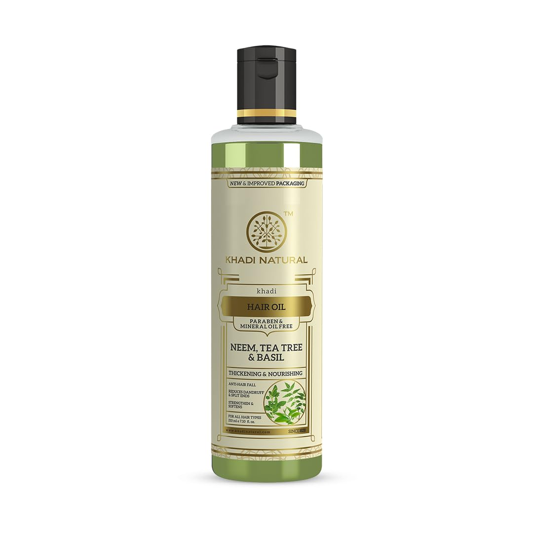 Khadi Natural Neem, Teatree & Basil Hair Oil