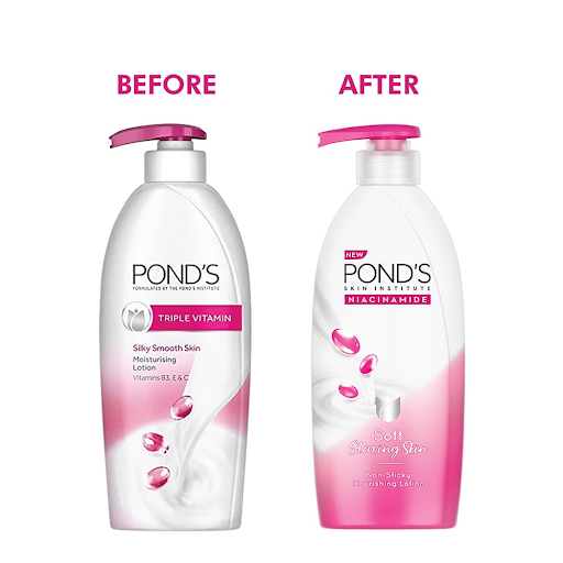 Ponds Niacinamide Nourishing Body Lotion for Soft, Glowing Skin