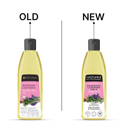 Soulflower Pure & Natural Rosemary Lavender Healthy Hair Oil
