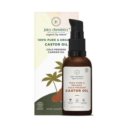 Juicy Chemistry Pure & Organic Castor Cold Pressed Carrier Oil