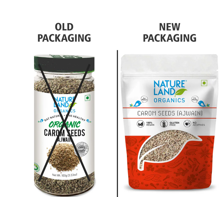 Nature Land Organics Carom Seeds (Ajwain)